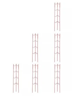 Stacking Tomato Ladders, Set Of 6 -Garden Tools Shop 40309 Red stacking tomato ladders set of 6 red tif