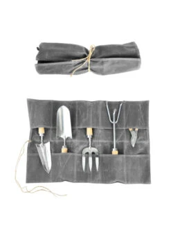 Esschert Waxed Canvas Roll Up Pouch