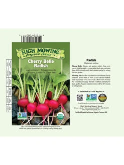Cherry Belle Radish Organic Seeds -Garden Tools Shop 8610352 01v