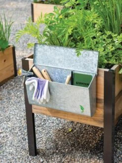 Garden Tools Shop 5 Galvanized Garden Tool Storage Box