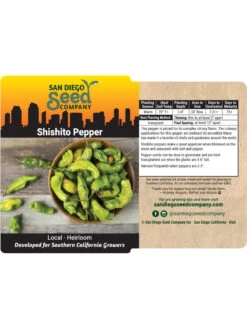 Shishito Pepper Organic Seeds -Garden Tools Shop 8611910 02v