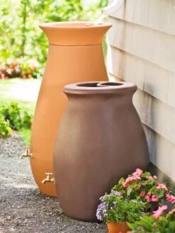 Rainwater Urn, 50 Gallon -Garden Tools Shop GS38683 02 tif